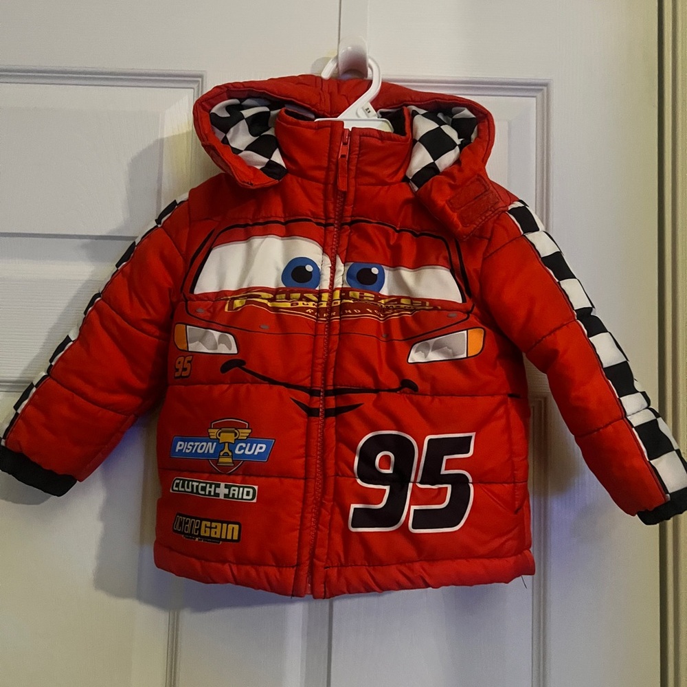 Lighting McQueen Toddler Coat Size 2T